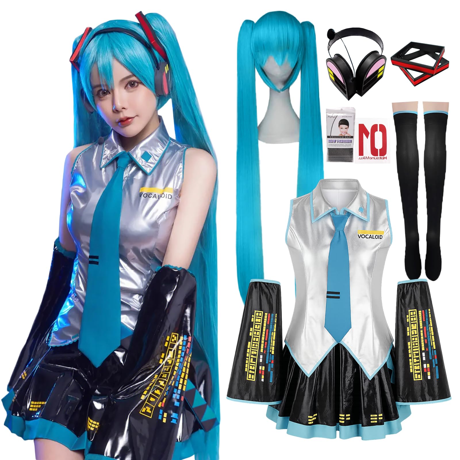 【業者製】VOCALOID 初音ミク(女性M)ウィッグ付 業者製】VOCALOID 初音ミク(女性M)ウィッグ付 コスプレ